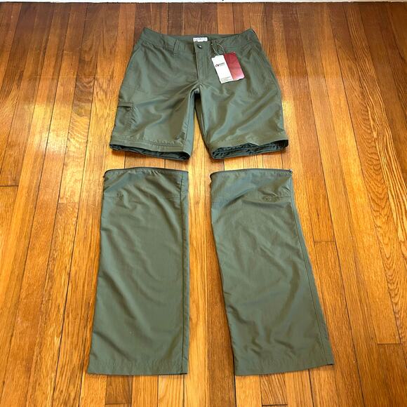 Gander Mountain Women's Convertible Pants Green Size 8 Outdoor Casual - Picture 5 of 14